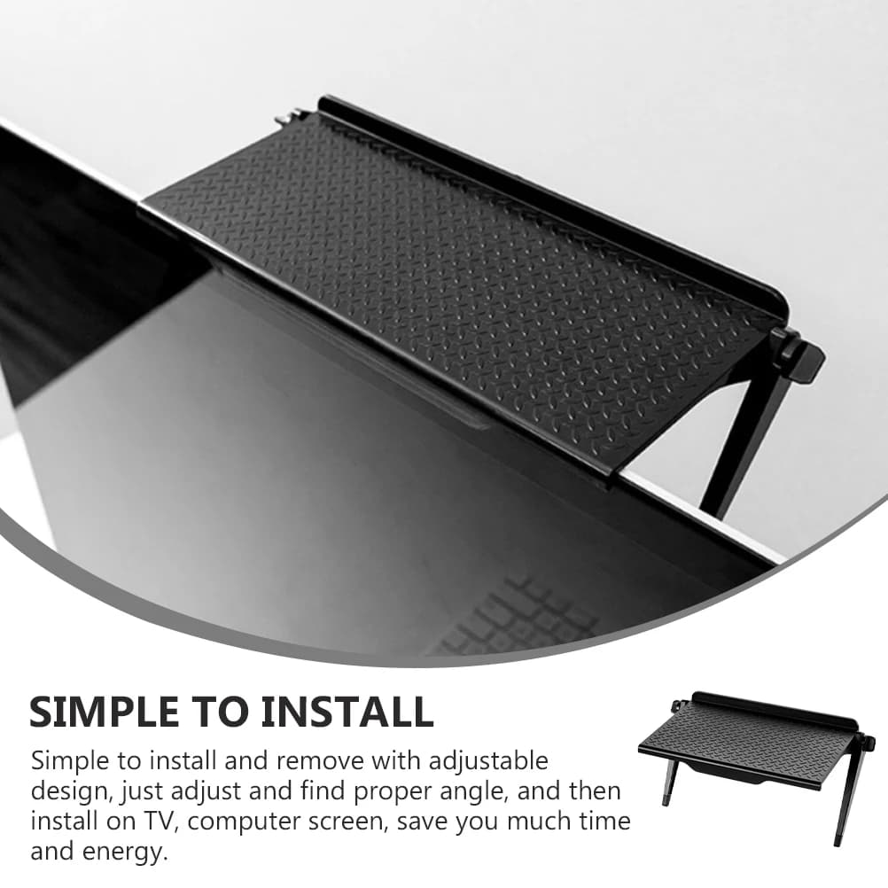 Nera Plastic Adjustable Monitor Support, Office Desk Organizer, Small Computer Object Holder