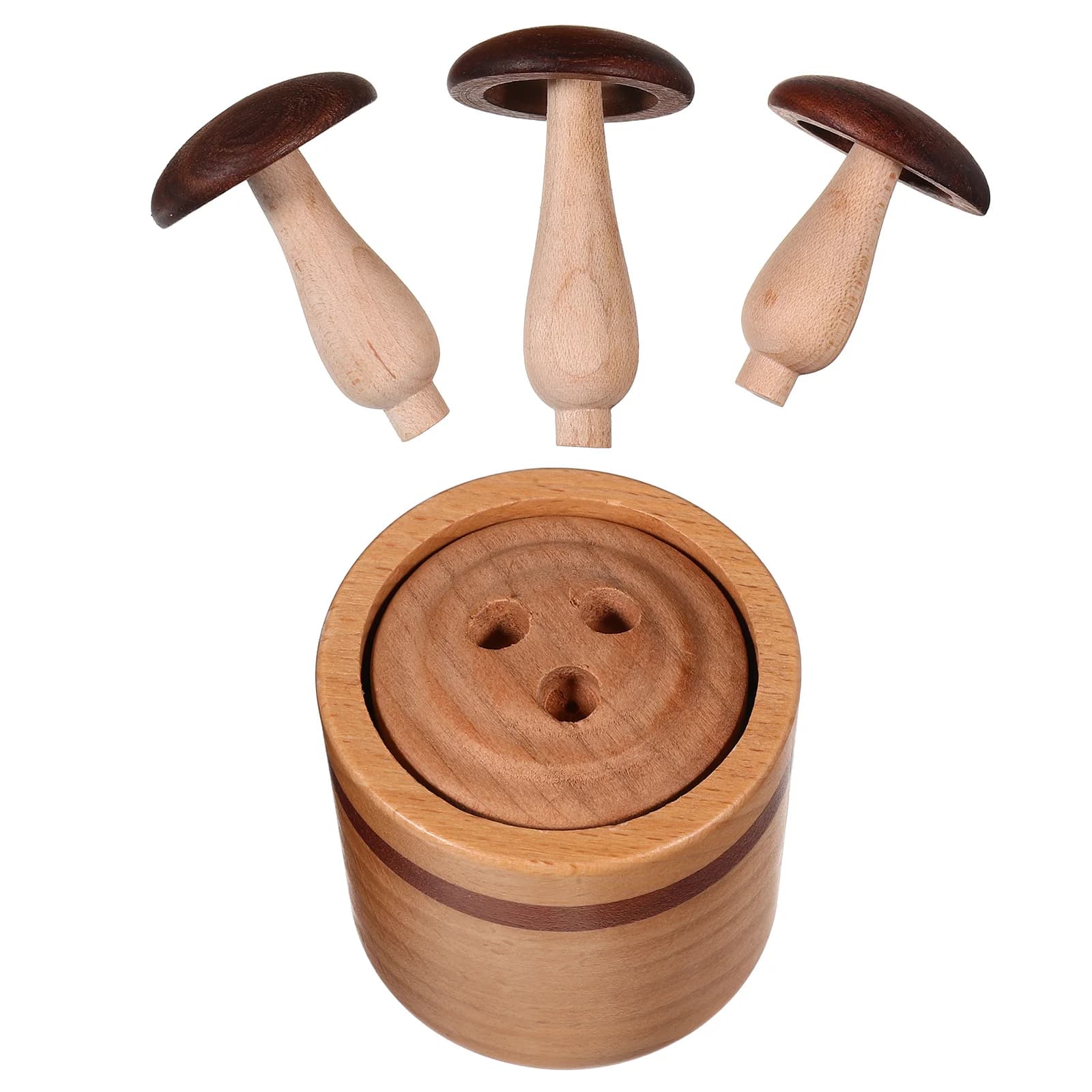 Diffusore di oli essenziali di funghi in legno Mini carino aromaterapia per ufficio, casa, auto, piccolo diffusore, ambiente rilassante