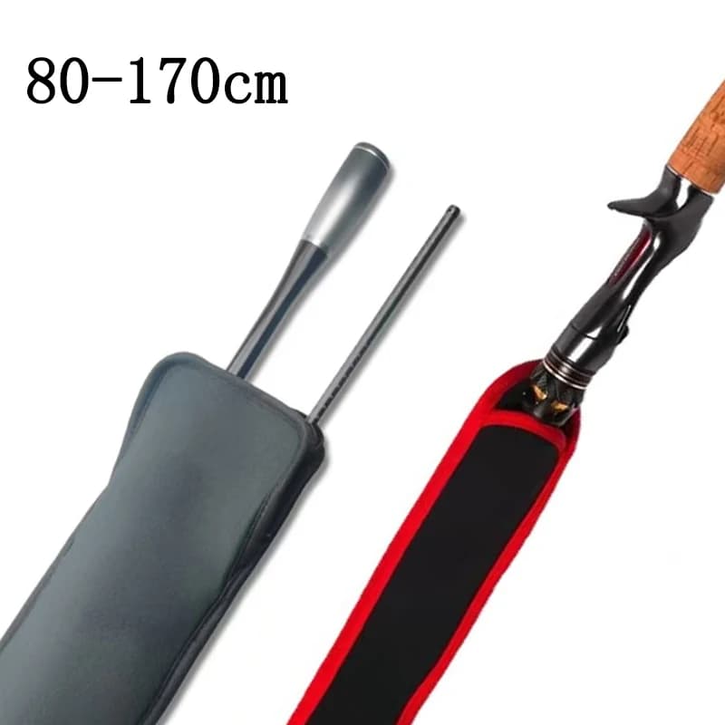 80/90/100/110/120/130/150/170cm Custodia per canna da pesca a 2 strati Custodia morbida pieghevole Custodia per canna da spinning/casting A625