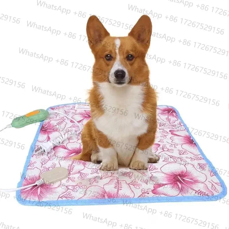Heating Pad for Pet Animals Bed Heater Mat Cat Dog Body Winter Sleeping Warmer Carpet Pet Plush Electric Blanket 40/60cm 220V