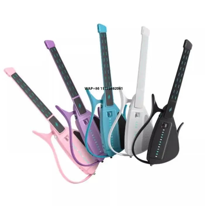 Edizione plettro per chitarra Cyber Stringless con accompagnamento automatico per la riproduzione intelligente Guitarra con supporto da viaggio pieghevole