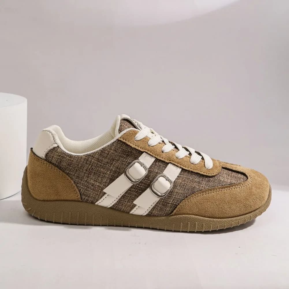 Sneakers Donna Trendy Versatili Sportive Casual con Doppia Fibbia Leggere Traspiranti Suola Morbida Moda Primavera Estate 2026