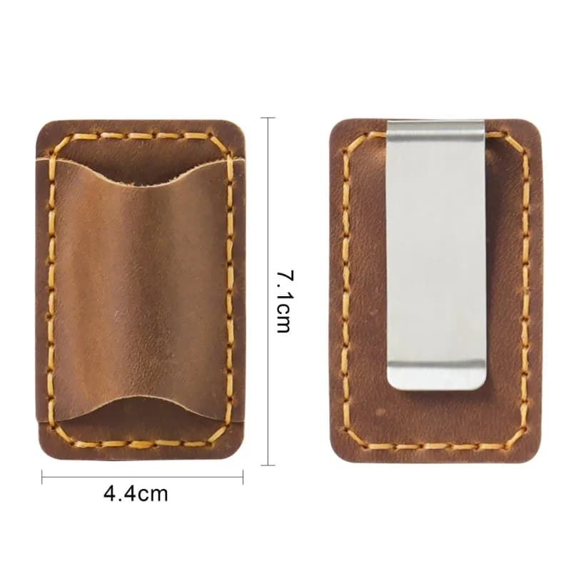 Portapenne in metallo e pelle Clip in ottone e acciaio inossidabile per notebook Planner Accessori creativi Prodotti di cancelleria