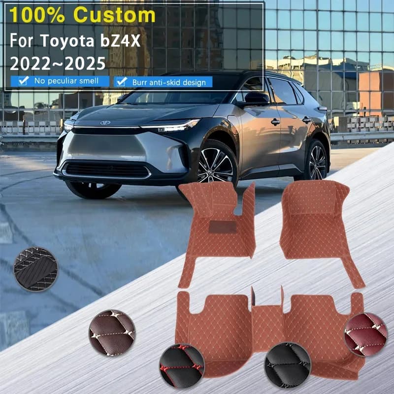 Tappetini auto per Toyota bZ4X Subaru Solterra EA10 2022 2023 2024 2025 tappeti Anti-sporco tappetini coprisedili accessori auto
