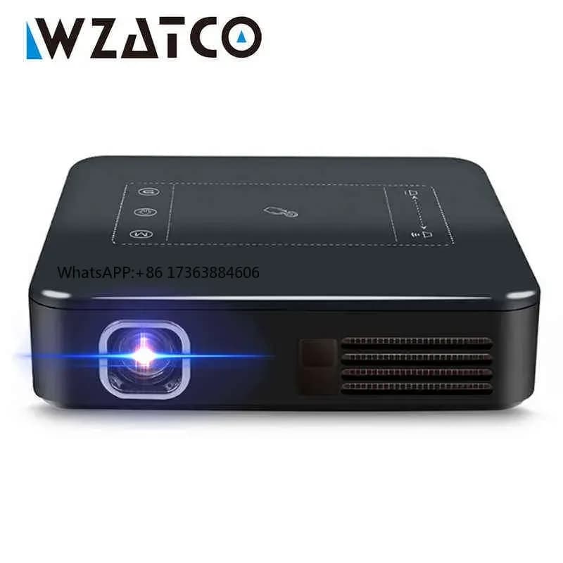 Proiettore Tascabile D13 Android 7.1 Mini 4K Smart Pico DLP LED Portatile con WIFI e Batteria Integrata per Home Theater