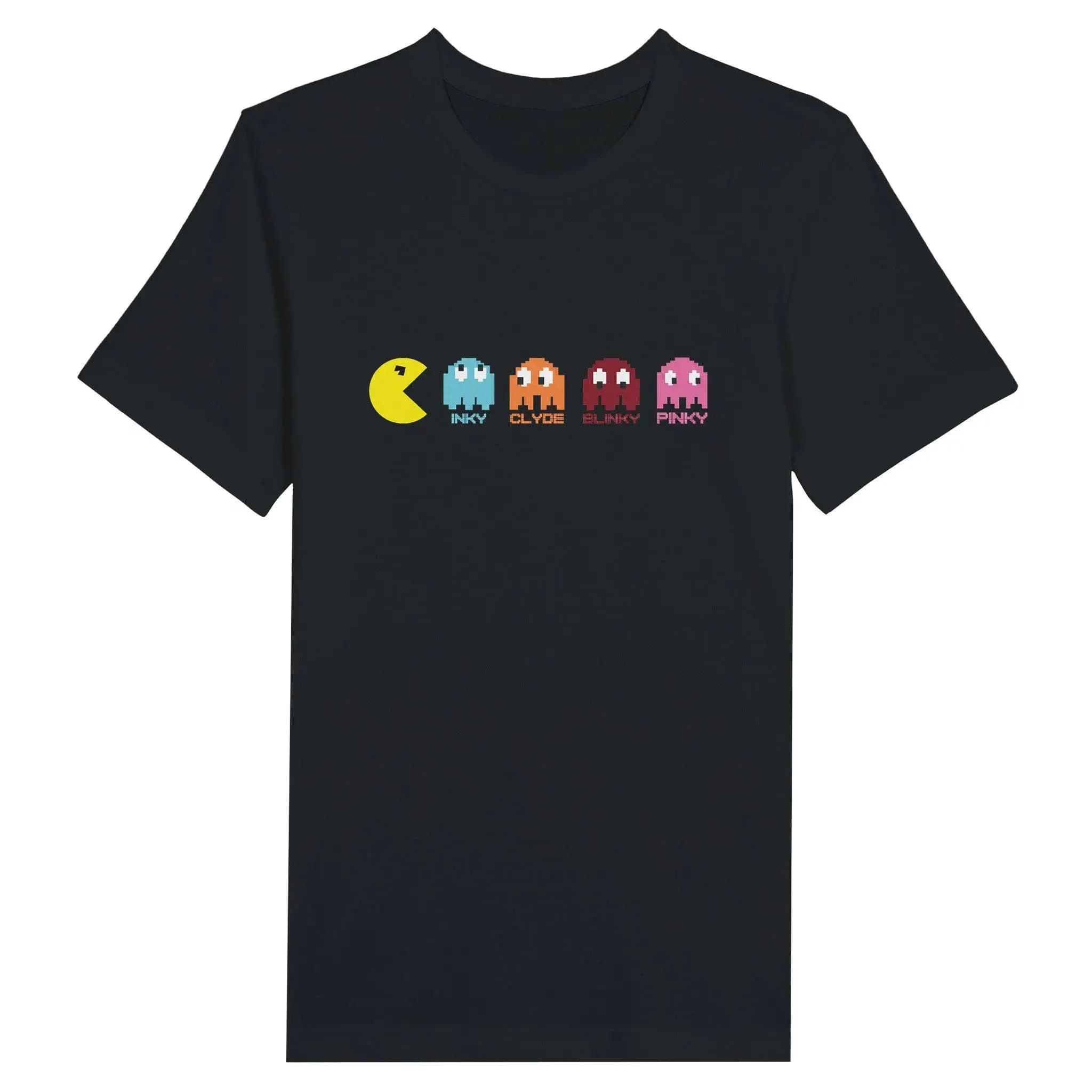 T-shirt Casual Street Trend Y2K Pixel Game Classic Arcade Pac Man per Uomo e Donna, Top di Lusso per Bambini di Marca