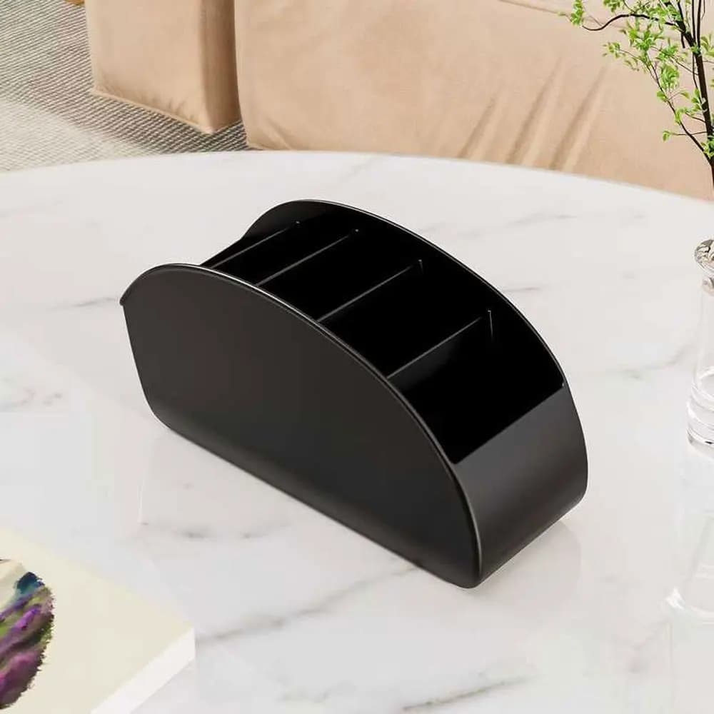Multi-Compartment Remote Control Storage Box, Multifunctional Desktop Organizer, Suitable for Tv Remotes, Stationery, Glasses, Cosmetics, and Small Items Storage, Space-Saving Bedside Table Storage Box, Universal for Home and Office Settings, Creative and Practical Home Storage Box