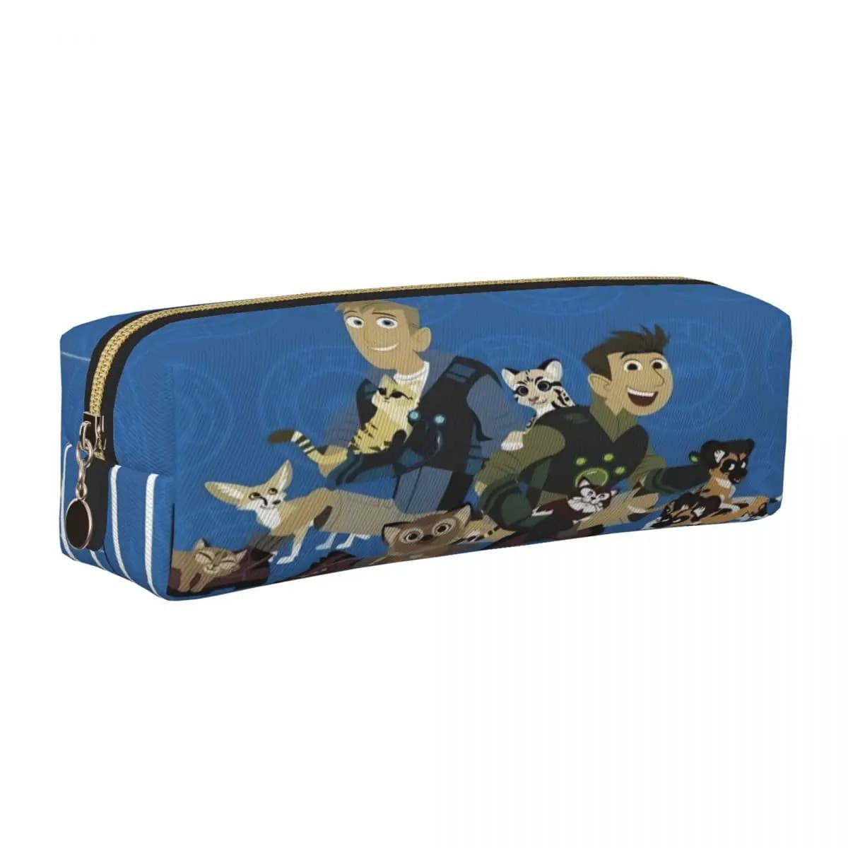 Astuccio per matite Fashion Wild Kratts Zoologo Astucci per matite per cartoni animati Penna per bambini Grandi borse portaoggetti Materiale scolastico Regali di cancelleria