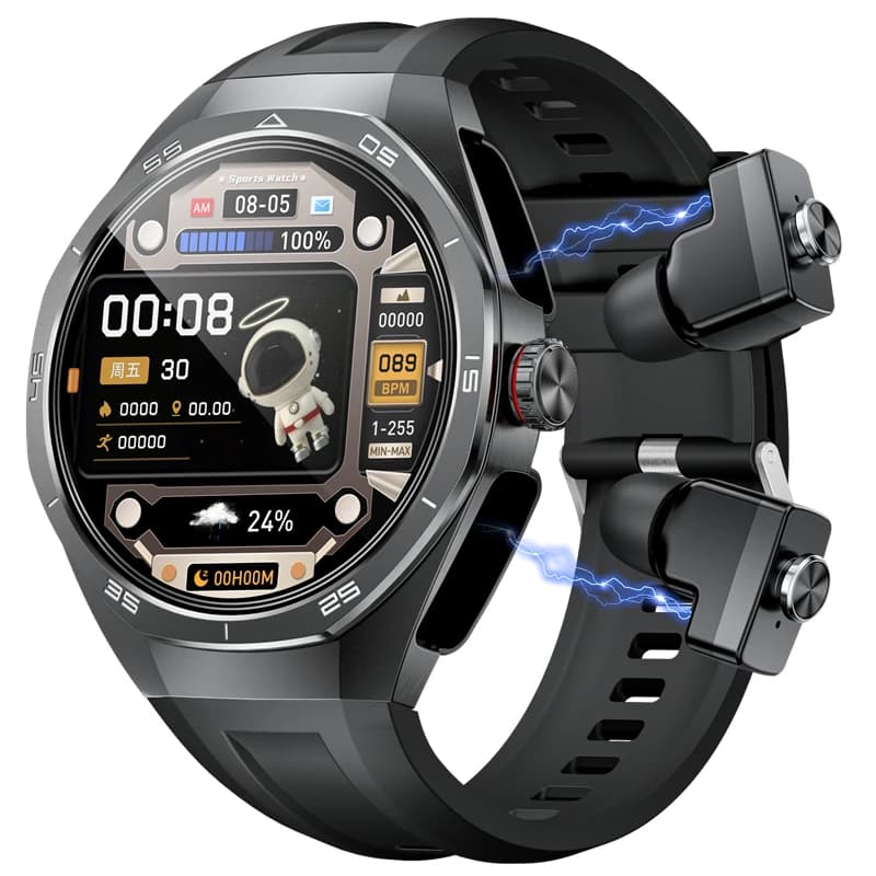 2026 NUOVO Per Android TWS Musica Auricolari Smart Watch NFC AMOLED BluetoothCall Frequenza cardiaca Monitor di ossigeno nel sangue Smartwatch Cuffia