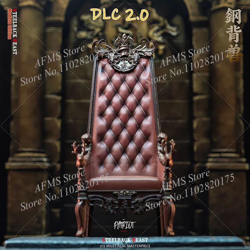 Patriot Studio DLC 2.0 Figura da Collezione in Scala 1/12, Serie Throne Steelback Beast, Sedili in Stile Europeo Compatibili con Action Figure da 6 Pollici
