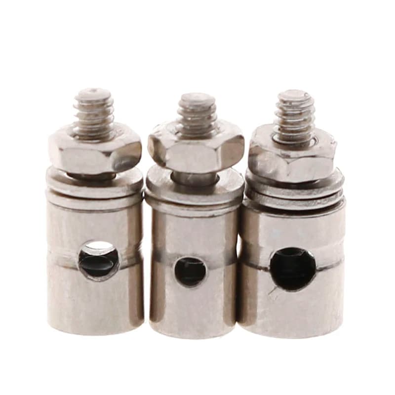 10 pz RC Aereo Barca Pushrod Collegamento Tappo Servo Connettori Diametro Regolabile Elicottero 2.1mm/1.8mm/1.5mm/1.1mm RC Barca