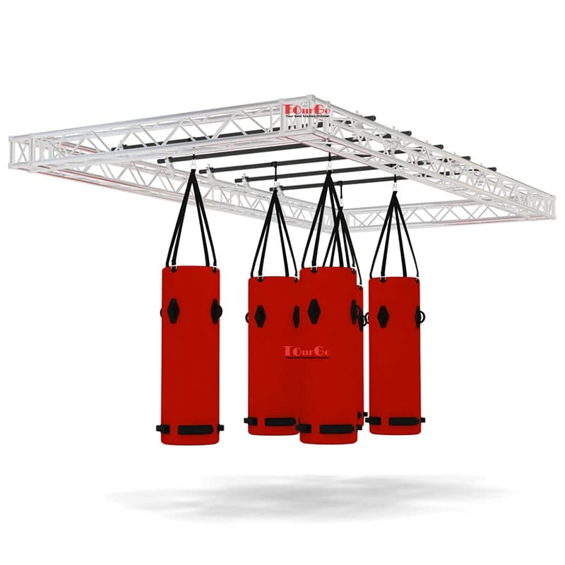 nflatable Ninja Air Obstacles Including Bridge Blocks and Punching Bags