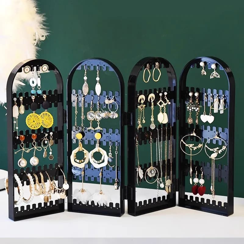 Jewelry Display with Earrings Screen Jewelry Display with Creative Screen Jewelry Display and Earrings Top