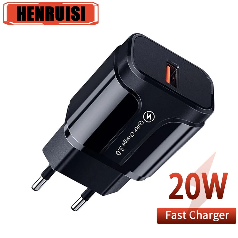 20W USB Charger Quick Charge 3.0 Mobile Phone Wall Charger Portable Fast Charging Power Adapter QC 3.0 For Samsung Xiaomi Huawei