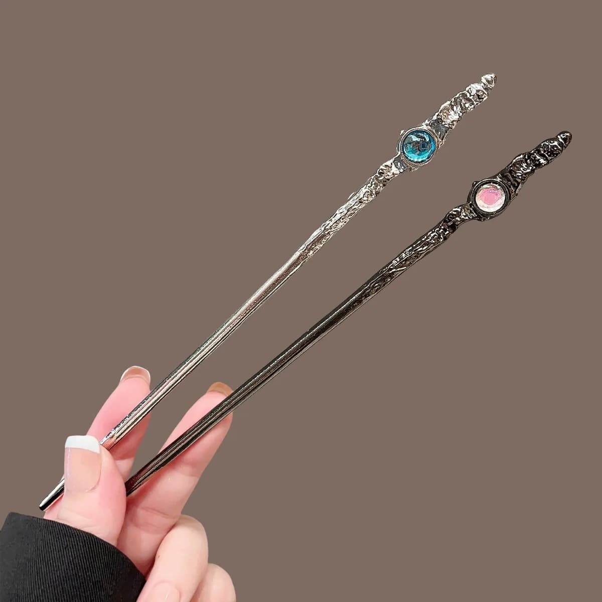 2 pieces luxury elegant gold mini clip women's brilliant diamond set suitable to wear every day woven hair fashionable headdress