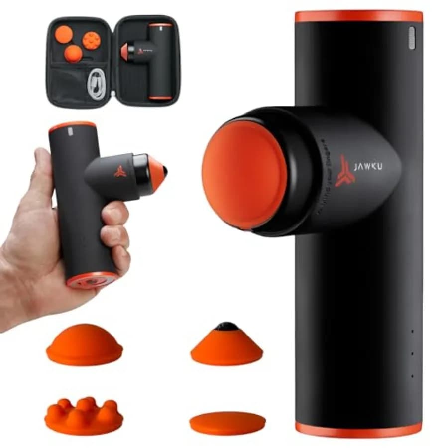 Mini Percussion Massage Gun Muscle Blaster, Rechargeable, Portable, Ultra Silent Stimulation and Deep Vibration for Muscular Textiles