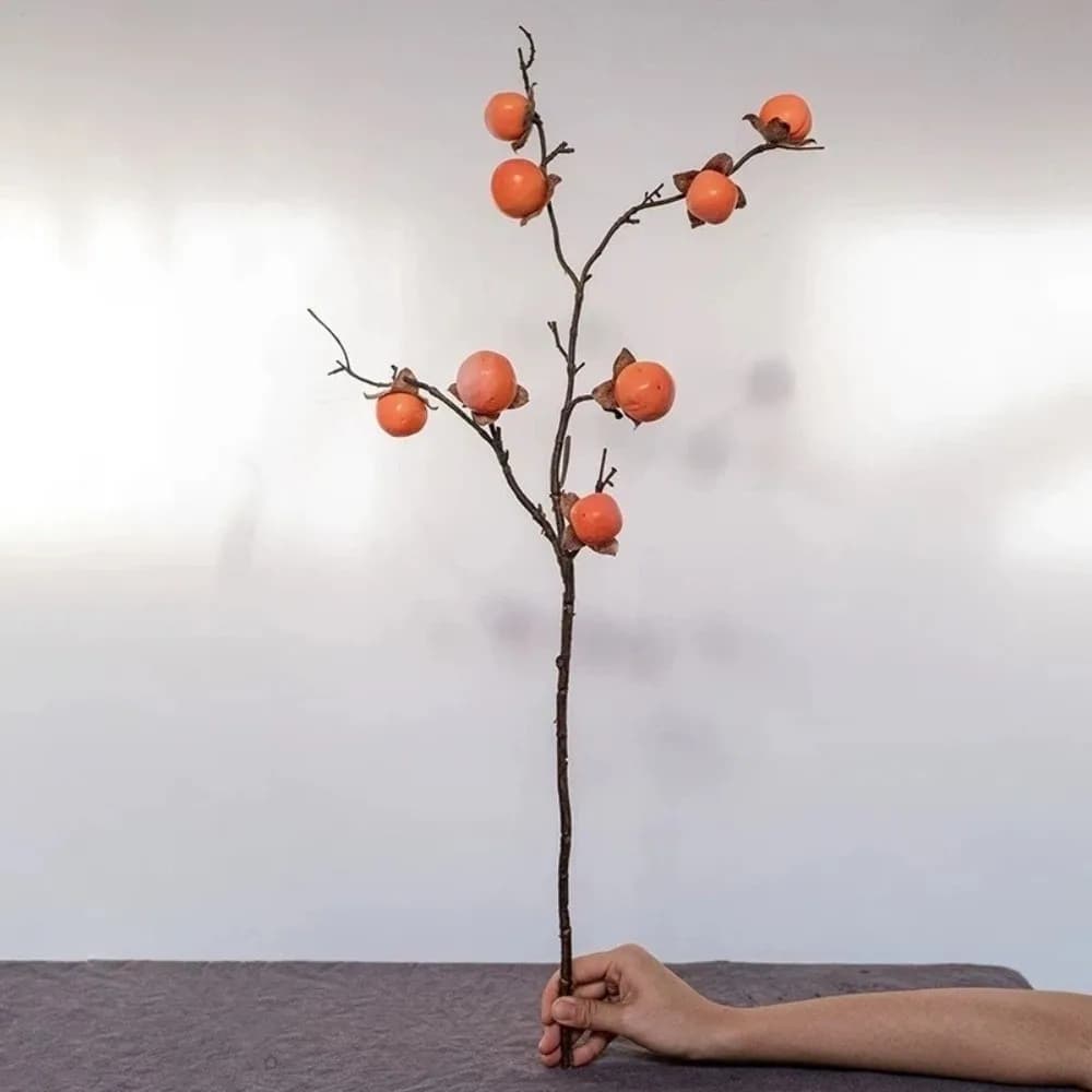 8 Head Artificial Cake Copper, Made of Plastic Hand, Elegant and Realistic Artificial Fruit Coppers, Fin Plants for Living Room