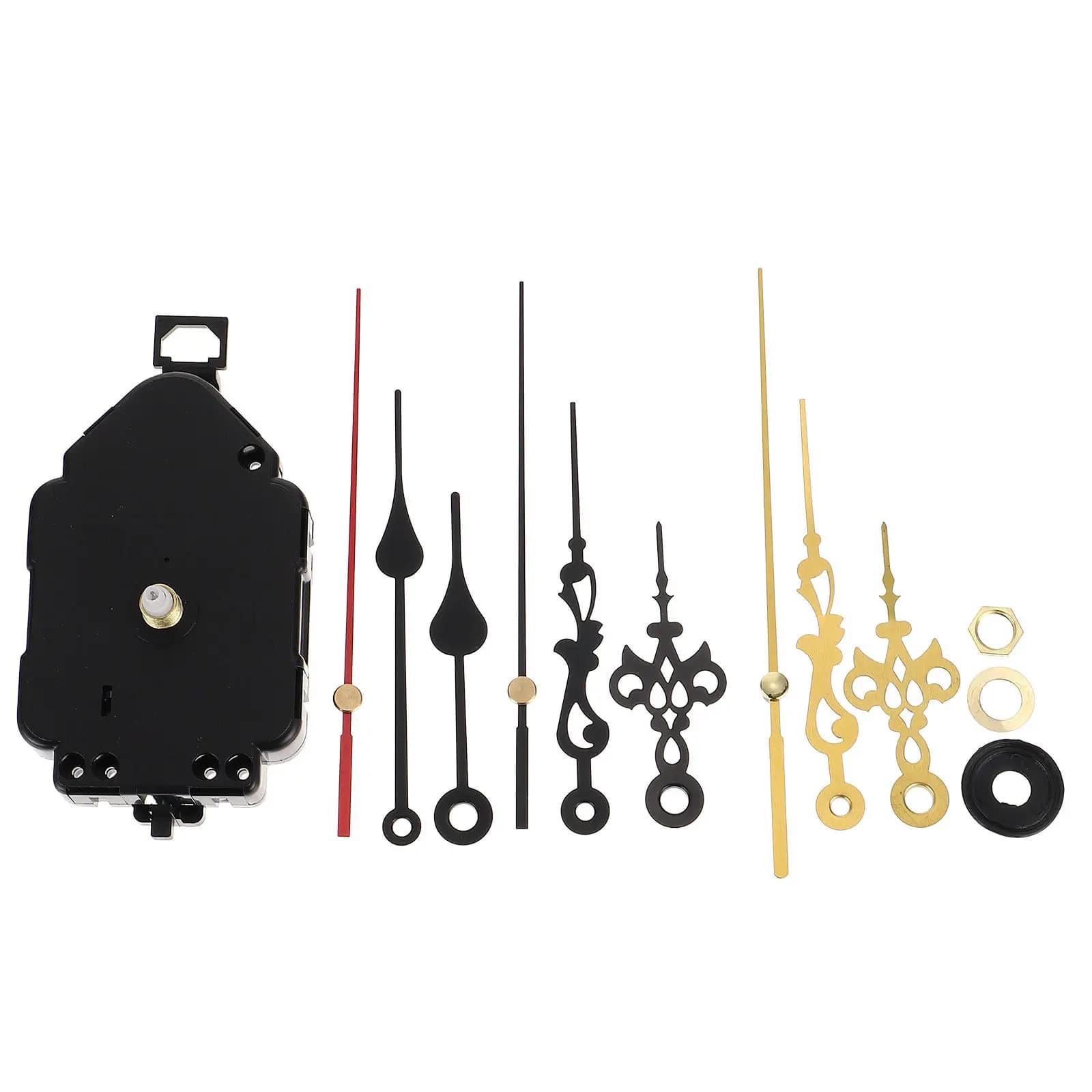 Set di 1 meccanismo per orologio al quarzo fai da te, movimento silenzioso, a pendolo, robusto e di lunga durata, per la riparazione di orologi, elegante