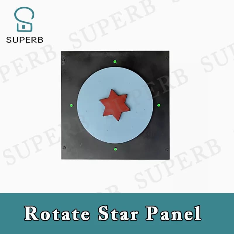 Escape room ruota star panel prop Superb 1987 escape room prop put star e ruota per sbloccare la vita reale escape room puntelli 2024