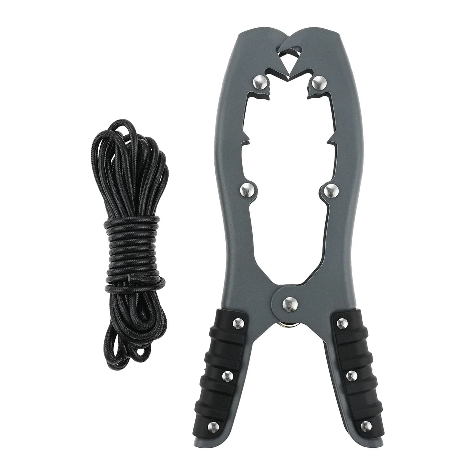 Clip dentate per impugnatura di ancoraggio in acciaio inossidabile con pinza per spazzola per kayak con paracord di lunghezza 16 piedi, accessori da campeggio per canoa per barca da pesca