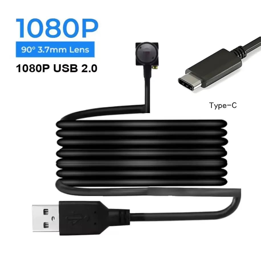 New Laptop USB Camera Video Cam CCTV Web Camera for Computer 1080P HD OTG Monitoring Cameras Android USB 2.0 PC VLC Player