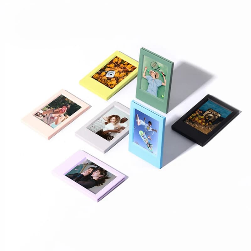 Cornice Portafoto Mini da 3 Pollici per Foto Polaroid, Espositore da Tavolo per Fotocard, Supporto da Scrivania, Decorazioni per Casa e Ufficio
