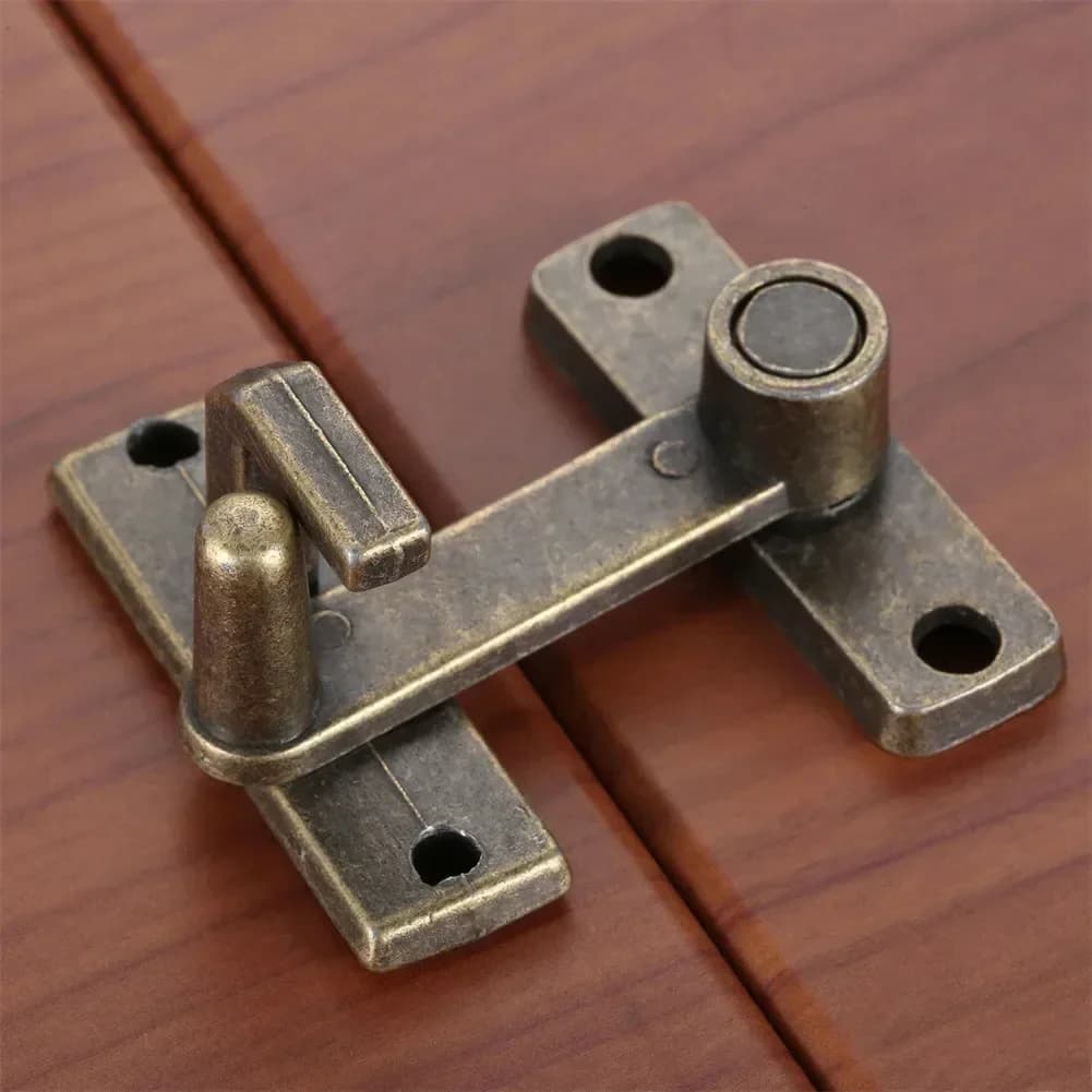 Maniglia per serratura per porta finestra scorrevole Chiusura per porta in bronzo Catena di sicurezza domestica Guardia in bronzo Bullone di chiusura Hardware per la casa Applicazioni versatili
