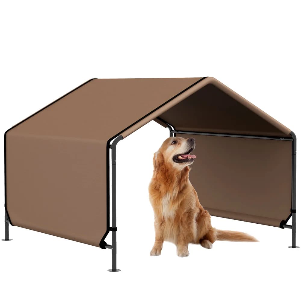 Riparo per ombra per cani, tenda portatile per animali domestici, casetta per cani resistente all'acqua per protezione parasole, esterno, giardino