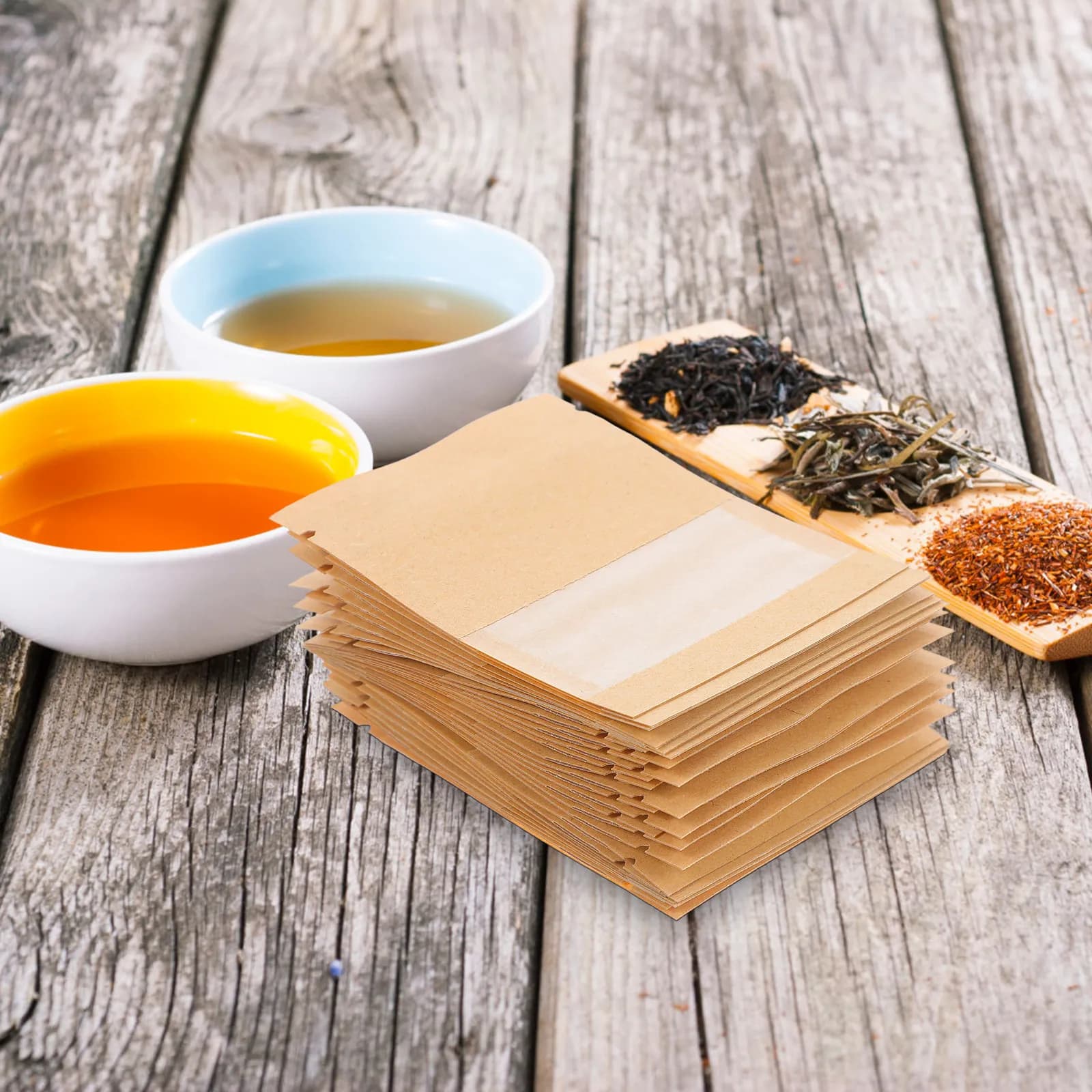 100 buste per semi con finestra trasparente, buste piccole in carta kraft impermeabile richiudibili per la conservazione di semi di fiori e ortaggi