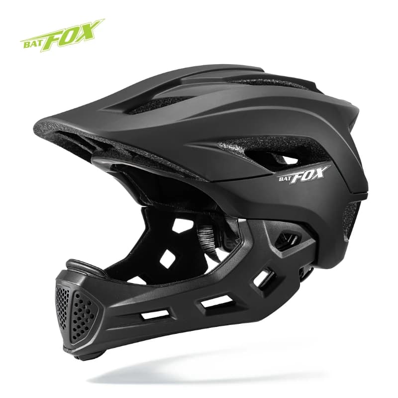 BATFOX Casco integrale ventilato per bambini Design leggero Circolazione rapida dell'aria Perfetto per caschi da ciclismo primaverili ed estivi