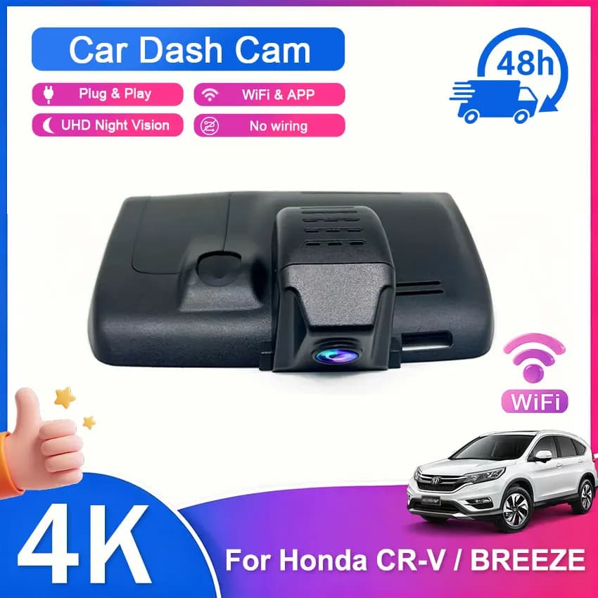 Car DVR Wifi Camera Plug and Play Dash Cam Video Recorder Original for Honda CR-V 5th Gen 2017-2022 Dashcam Car Accessories