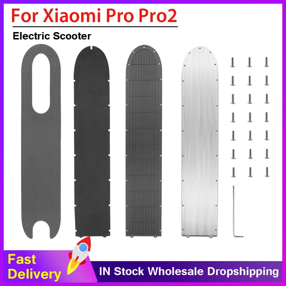 Coperchio inferiore del vano batteria per Xiaomi PRO/PRO 2 Scooter elettrico Piastra di copertura protezione scudo telaio in acciaio inossidabile + vite