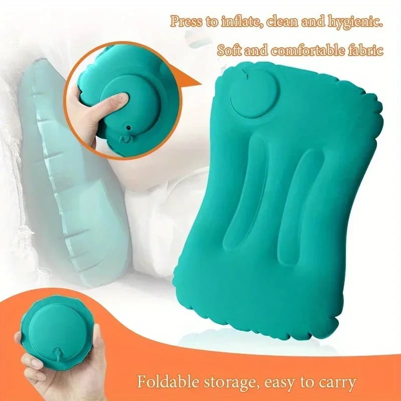 Cuscino gonfiabile tipo pressa cuscino gonfiabile multifunzione pieghevole portatile viaggio a casa lavoro campeggio