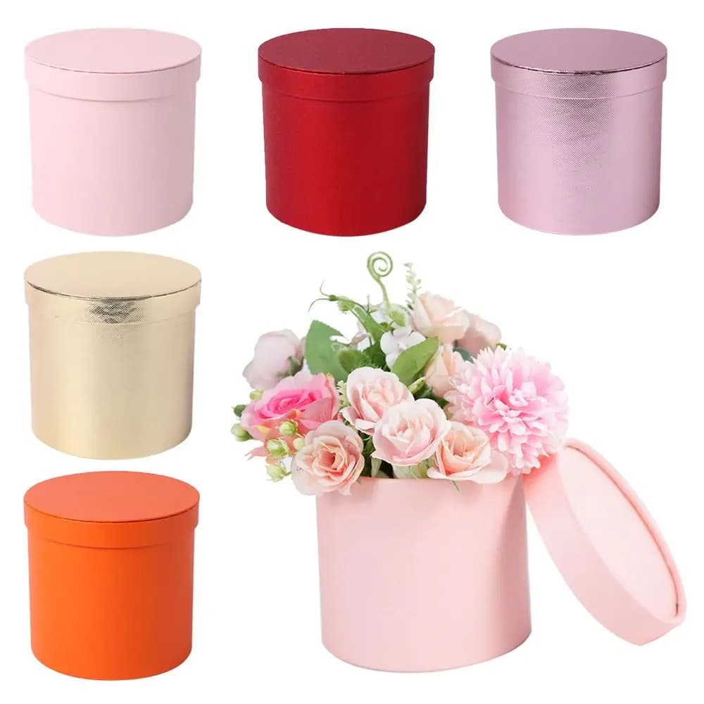 Regali per feste rettangolari San Valentino Borsa da regalo per rose Scatole per imballaggio di fiori Cesto di carta per fiori Confezione regalo di fiori