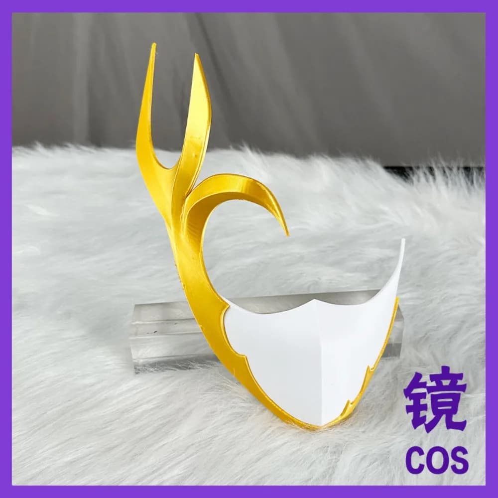 Swordsman Half Face Mask Handmade Prop Cosplay Accessories for Anime Role Play Halloween Party Christmas Carnival