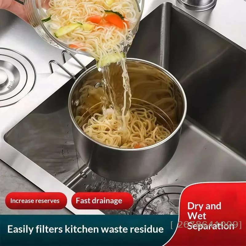 〔L〕Kitchen Sink Stainless Steel Filter Sewer Mesh Strainers Bathroom Sink Floor Drain Hair Waste Filter Drain Basket Hole Filter