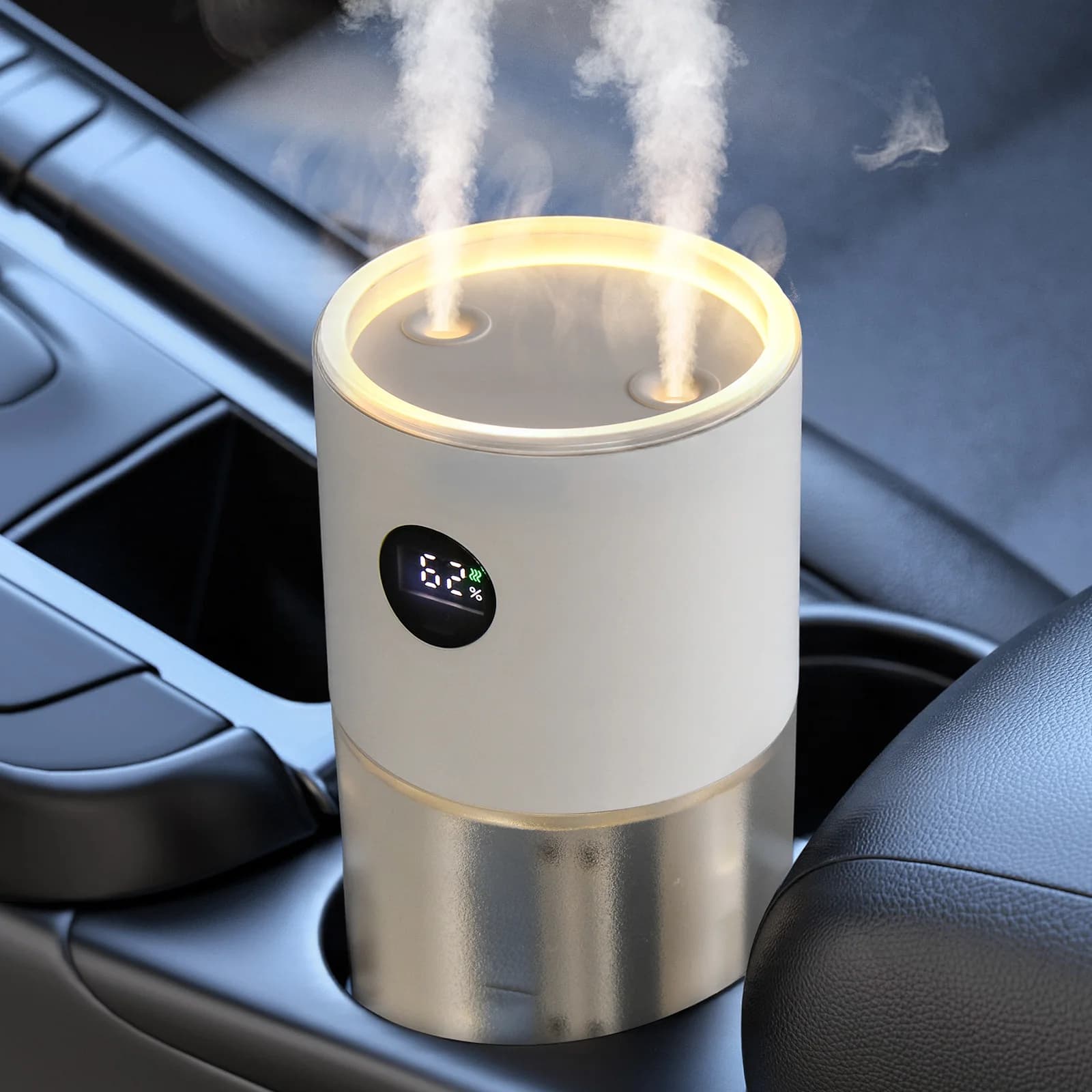 Eary 500ml USB Mini Car Humidifier Aromatherapy Deodorant for Essential Oils 3000mAh Portable Car House Bedroom Office Use