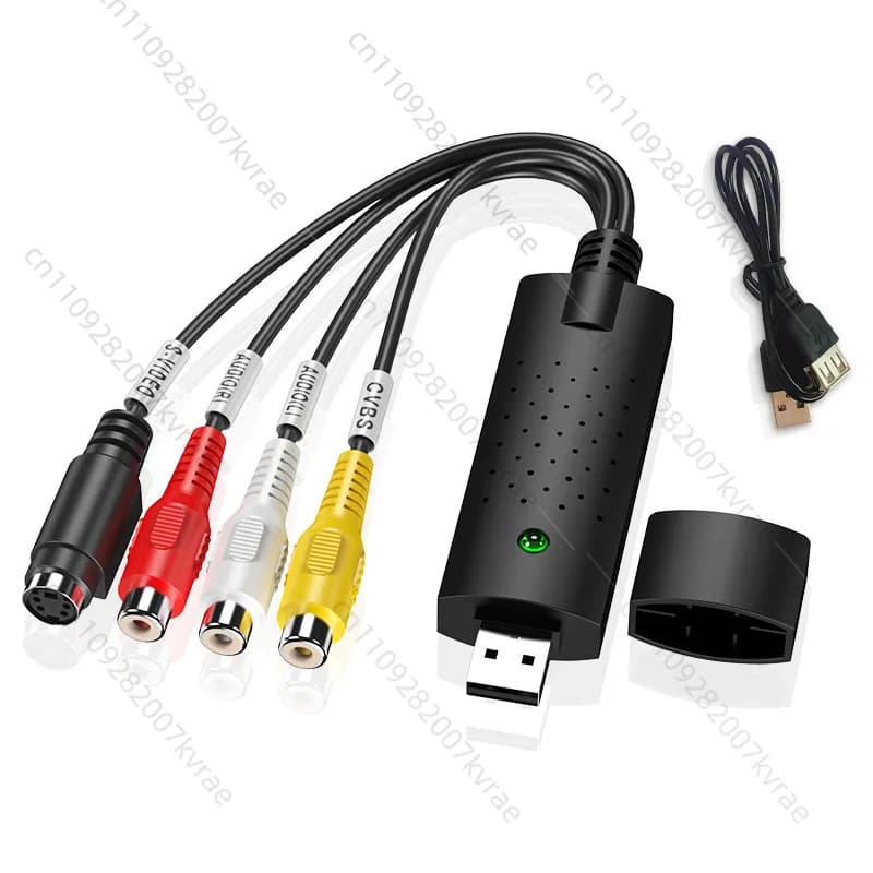 Scheda di acquisizione video USB 2.0 da 6 canali per segnale AV, immagine e video ad alta definizione, da singolo AV a USB