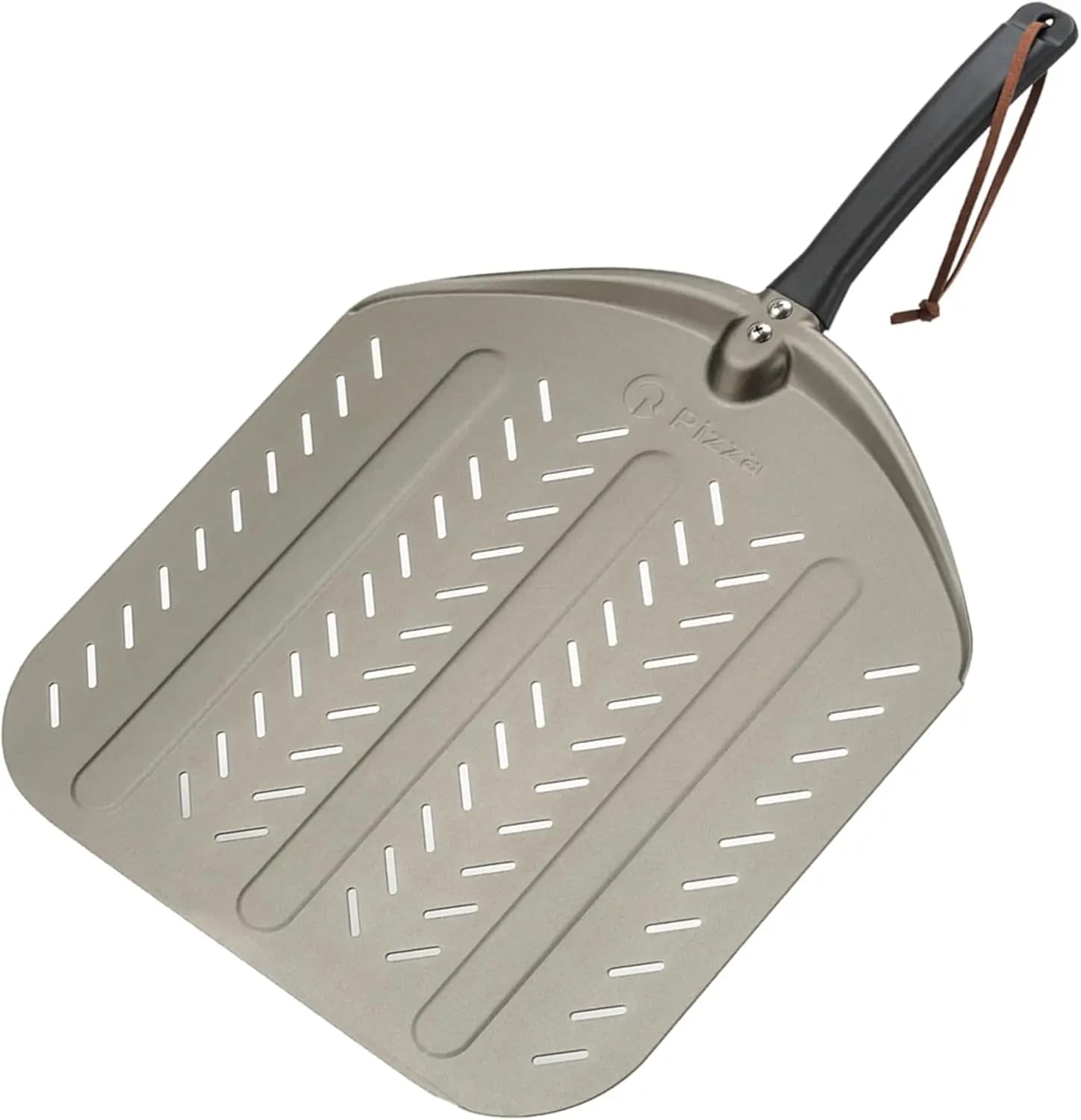 Pala per Pizza in Alluminio Forato da 14 Pollici - Accessorio Antiaderente per Forno per Cuocere Pane, Pasticcini e Torte