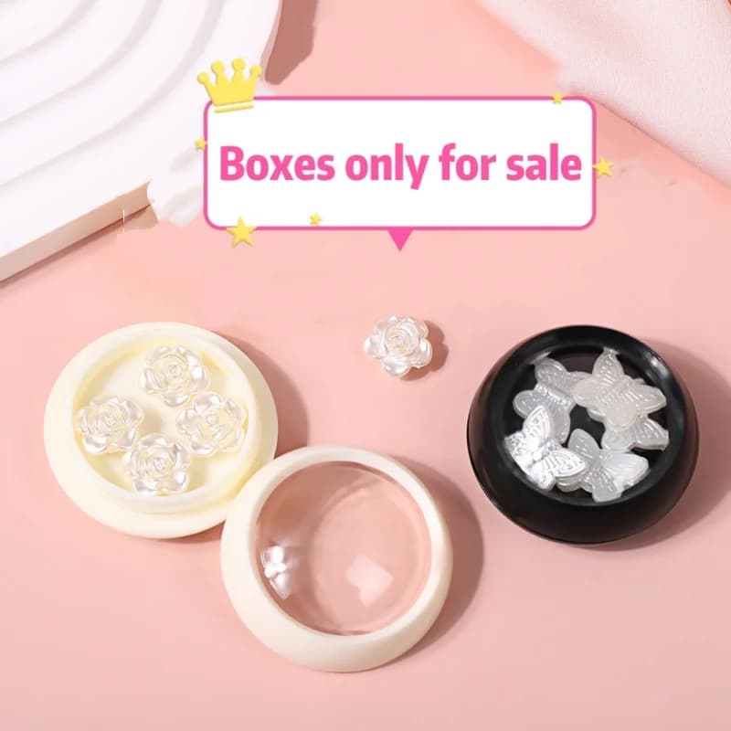 Set of 3 Vacuum Refillable Flavors for Cosmetics, Glitter Containers for Nails, Nail Decorations, Umbrella and Lipstick