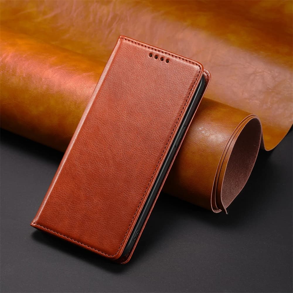 Custodia in pelle di lusso per Xiaomi 12T 11T POCO F5 X5 X3 NFC M3 Pro M5S chiusura magnetica Fold cavalletto Flip Book Case Cover Funda