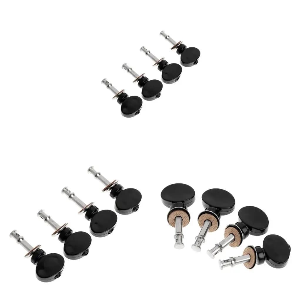 Q39E 4 Pcs Ukulele Strings Tuning Pegs Pin Machines Tuners Friction Ukelele New