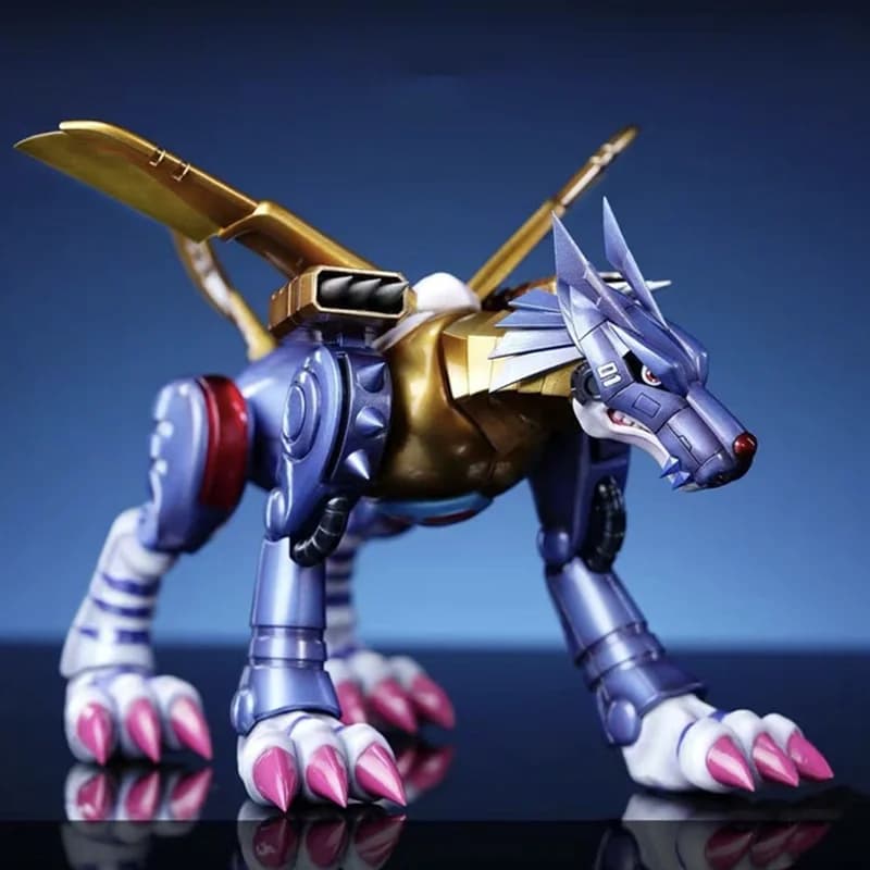 Figurine Digimon Adventure, Personaggi Anime, Statuetta in Metallo GK di Garurumon, Action Figure in PVC, Modellino da Collezione, Giocattoli e Regali