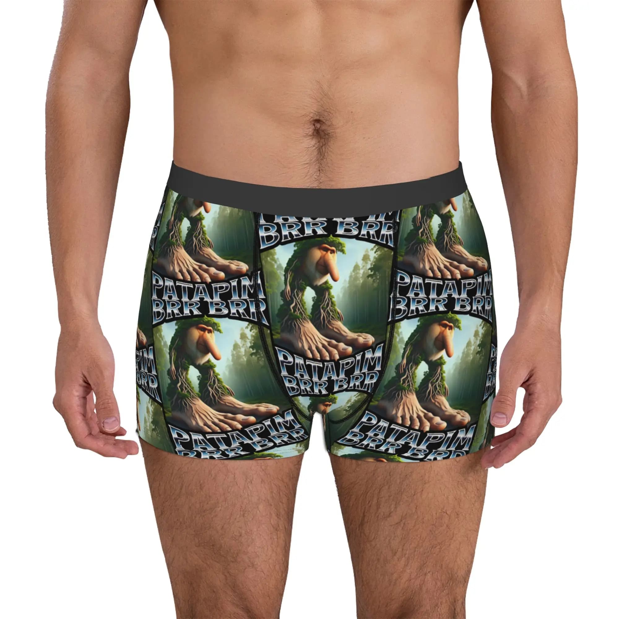 Fashion Italian Brainrot Boxers Shorts Panties Men's Underpants Comfortable Briefs Underwear