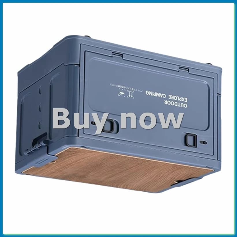 Outdoor Camping Foldable Tourist Board Box Car Storage Box Outdoor Travel Box Camping Equipment Blue, S-ABHG