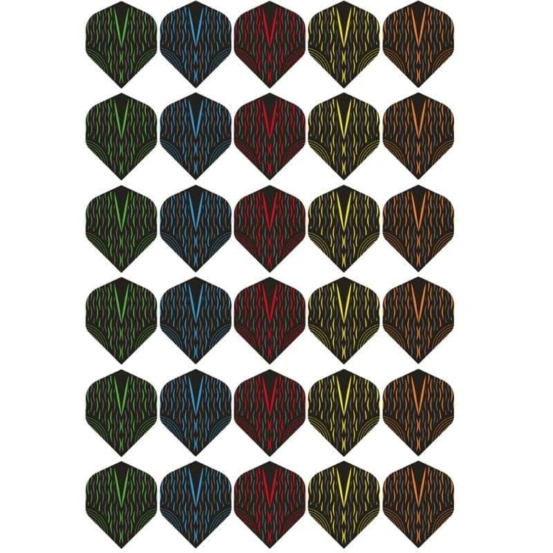 30 pezzi/pacco piuma coda sport all aperta per punta morbida freccette accessori attrezzature forniture per giochi