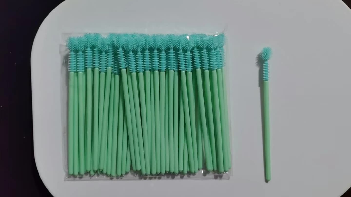 50/100 pcs Lash Eyelashes Brushes Brush Silicone Wands Eyelash Extension Makeup Tools Disposable Mascara Applicator Eye