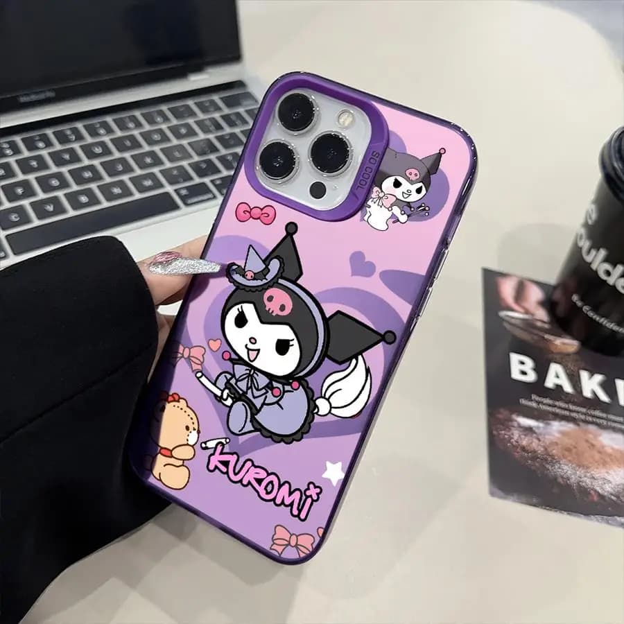 Case for iPhone 17 Pro Max 15 Plus 14 Air XR 13 Pro 16 12 17e 11 Back Phone Cover Cartoon Sanrio Kuromi