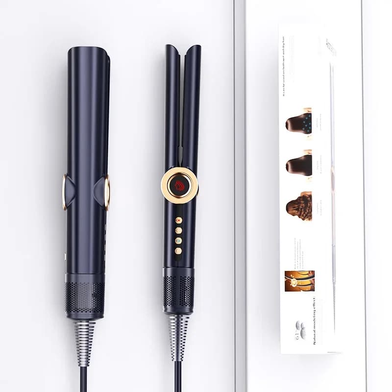 Air Straight Hair Styler Factory 2 in 1 New PTC Iron for Wet Iron/ Dry USB LED Display for Home Use in Hotel