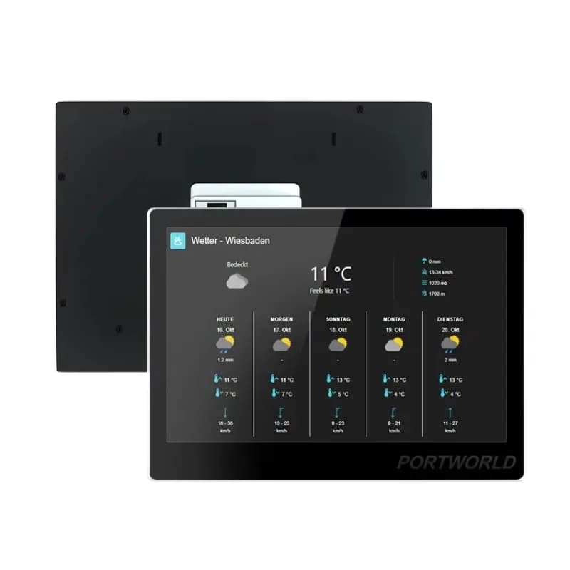 Portworld YC-SM10P CNC Metal Casing 10 Inch Android 13 Tablet PC Smart Home RK3566 Touch Screen Wall Mount Rj45 POE
